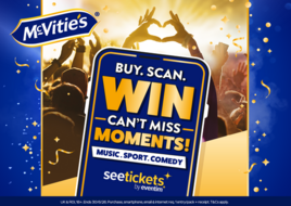 Buy. Scan. Win with McVitie’s Moments and See Tickets By Eventim