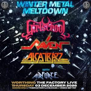 Girlschool + Alcatrazz + Raven