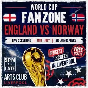ENGLAND VS NORWAY - WORLD CUP FANZONE