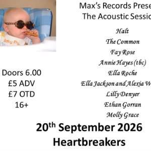 Max's Records Presents: Halt + The Common & More